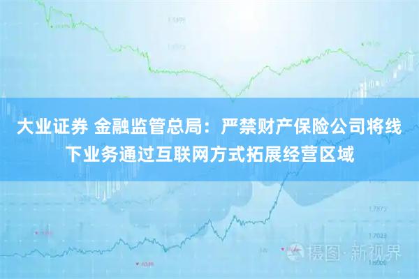 大业证券 金融监管总局：严禁财产保险公司将线下业务通过互联网方式拓展经营区域