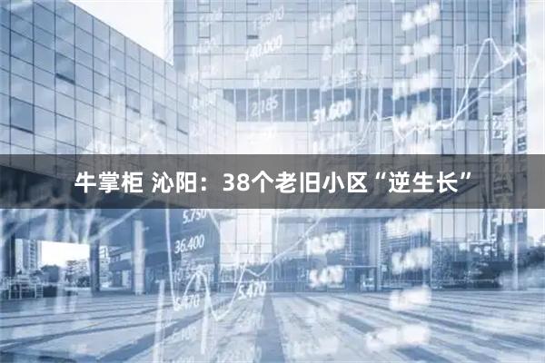 牛掌柜 沁阳：38个老旧小区“逆生长”